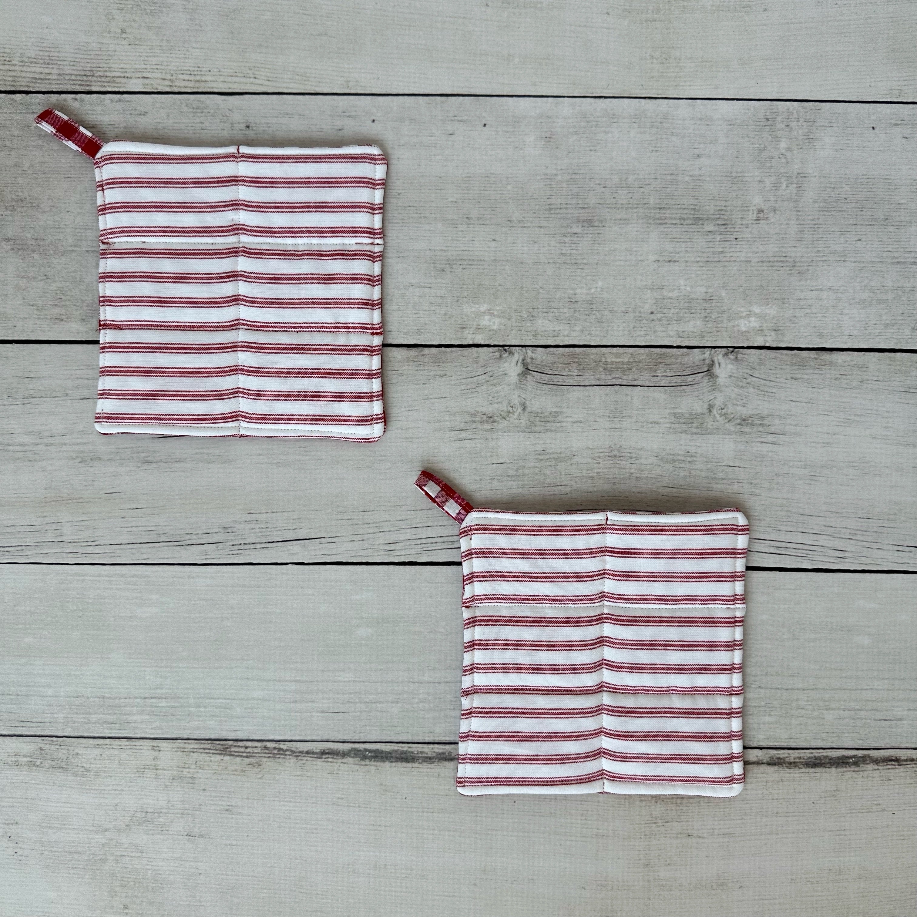 Red Gingham Hot Pads