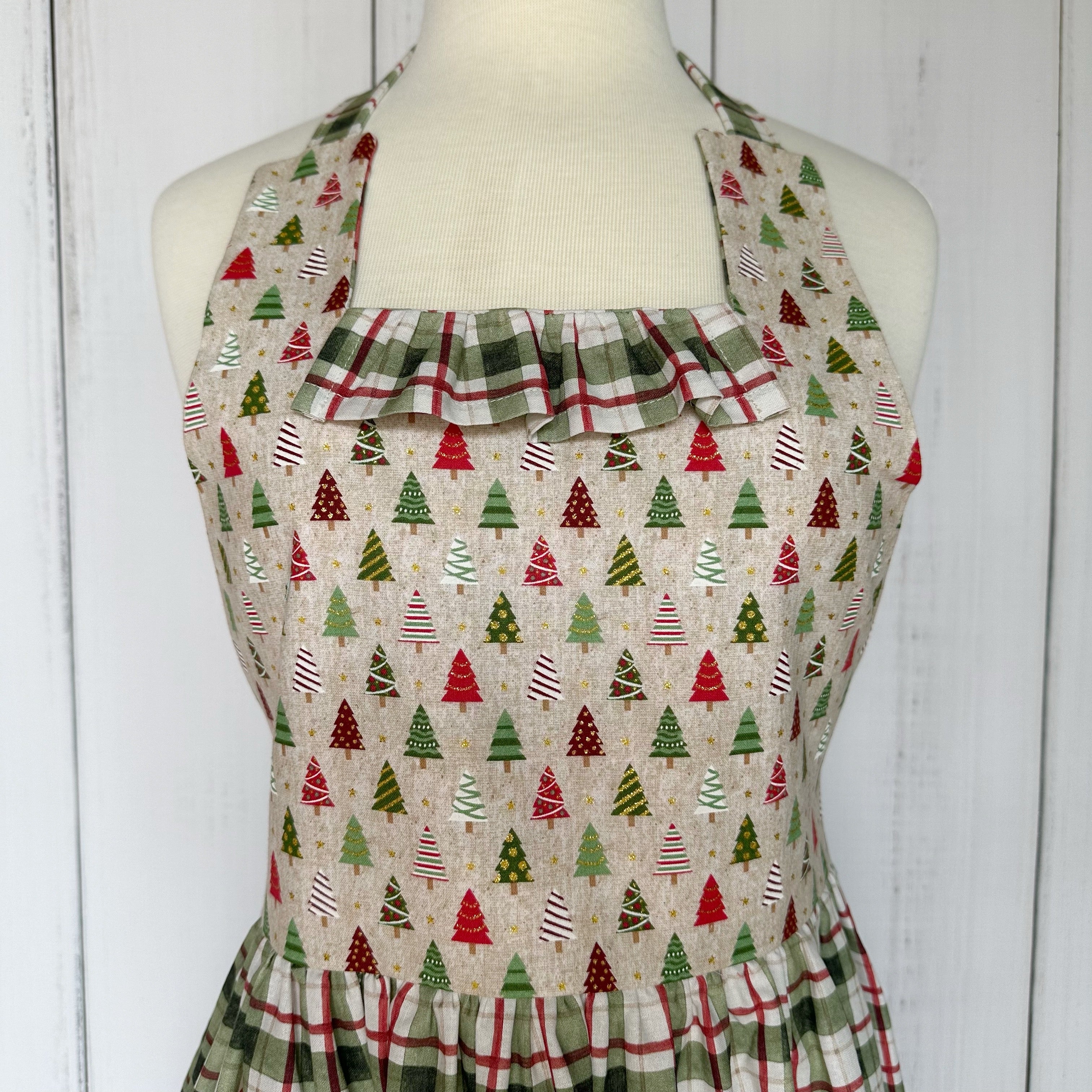 Christmas Trees & Plaid Legacy Apron