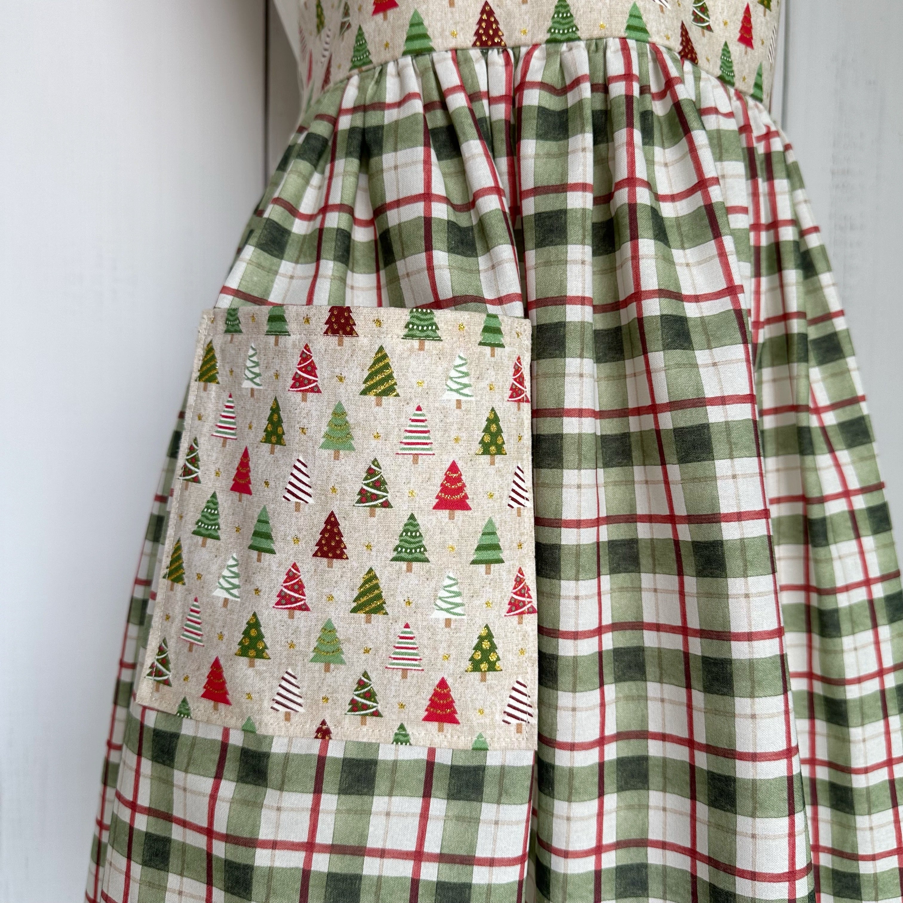 Christmas Trees & Plaid Legacy Apron