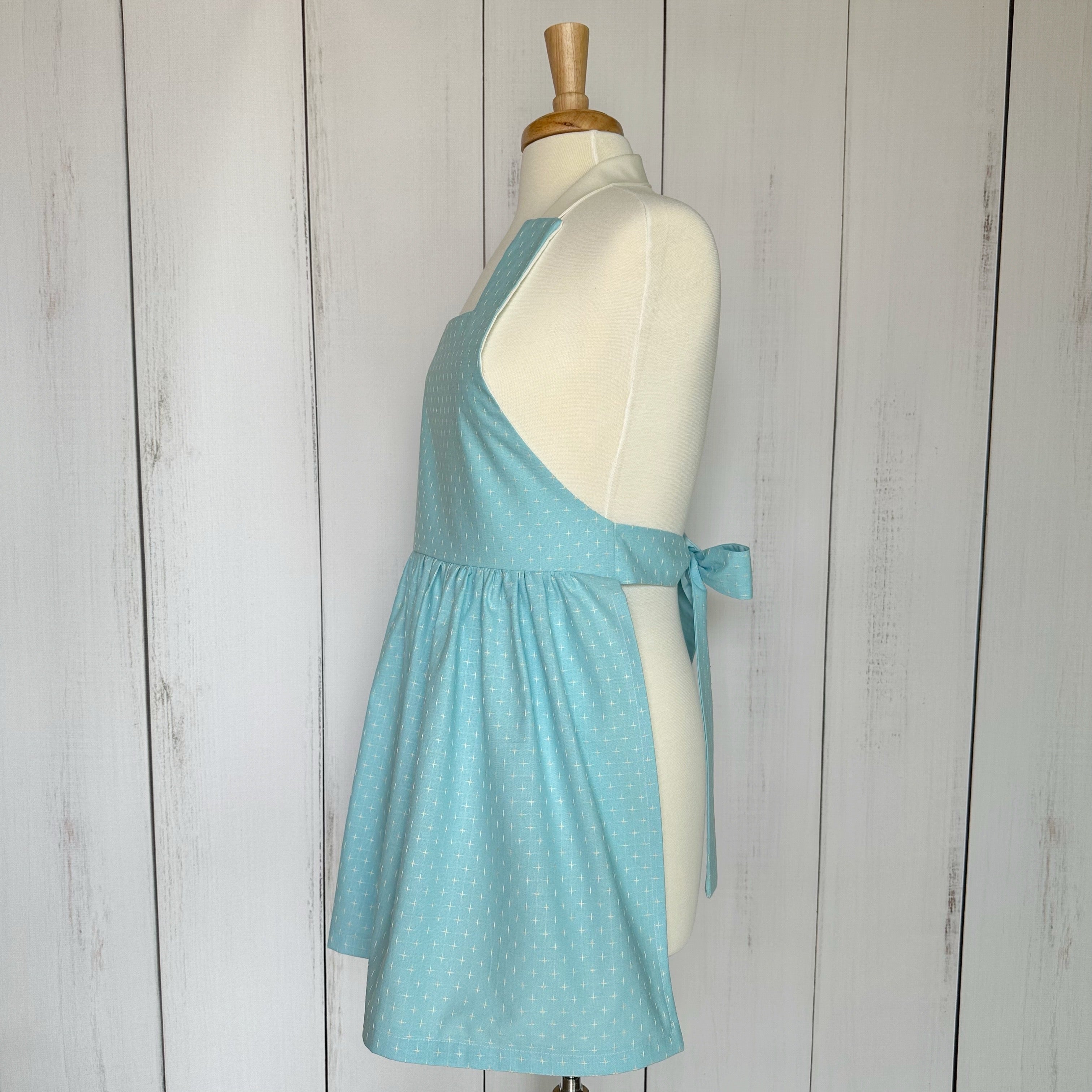 Blue Cross Stitch Legacy Apron