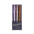 Set of three pens labeled &