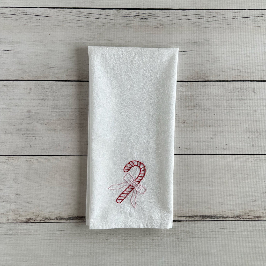 Candy Cane Tea Towel