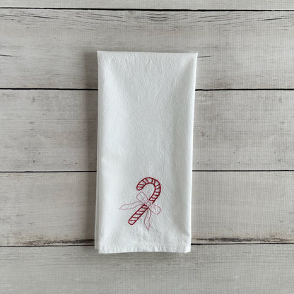 Candy Cane Tea Towel