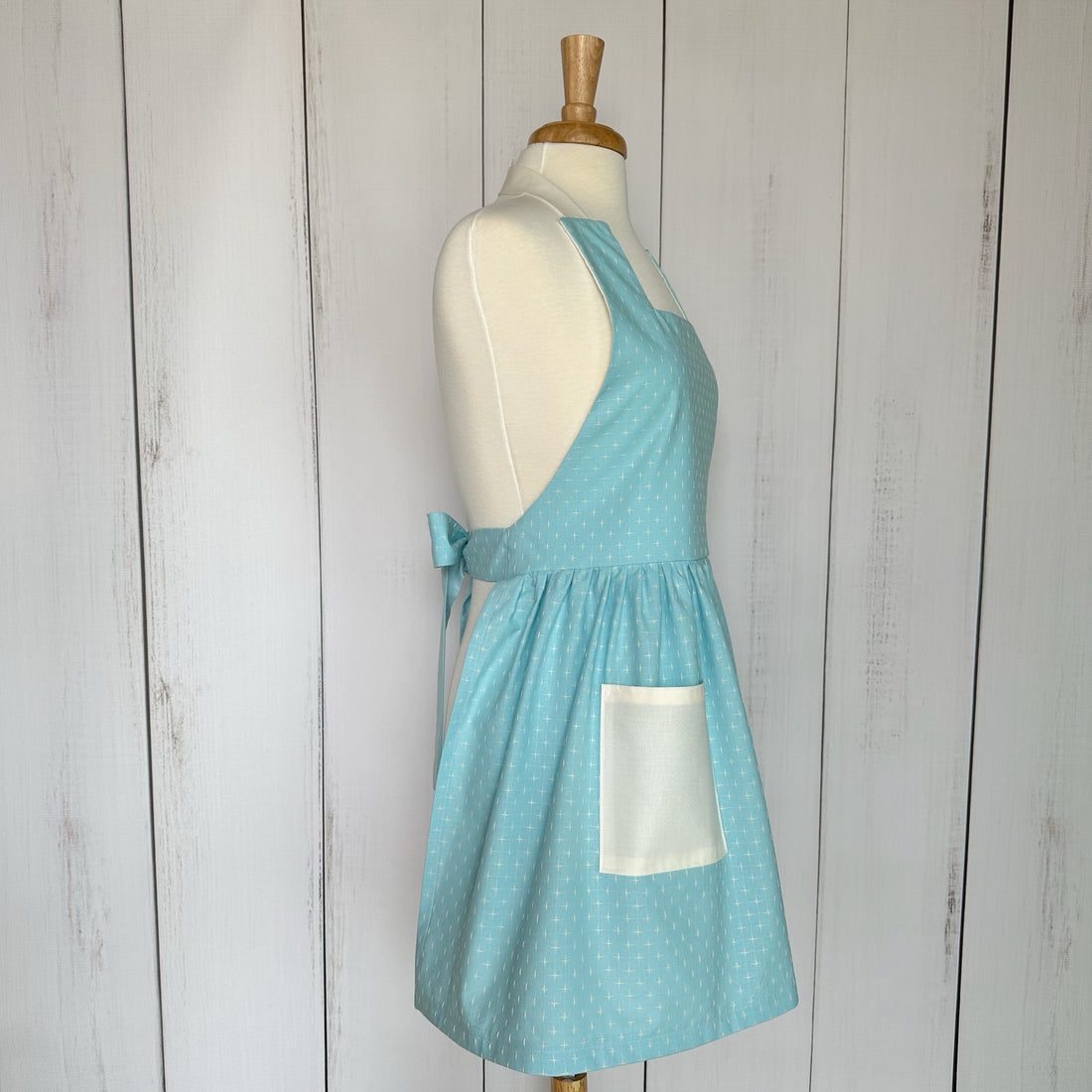 Blue Cross Stitch Legacy Apron