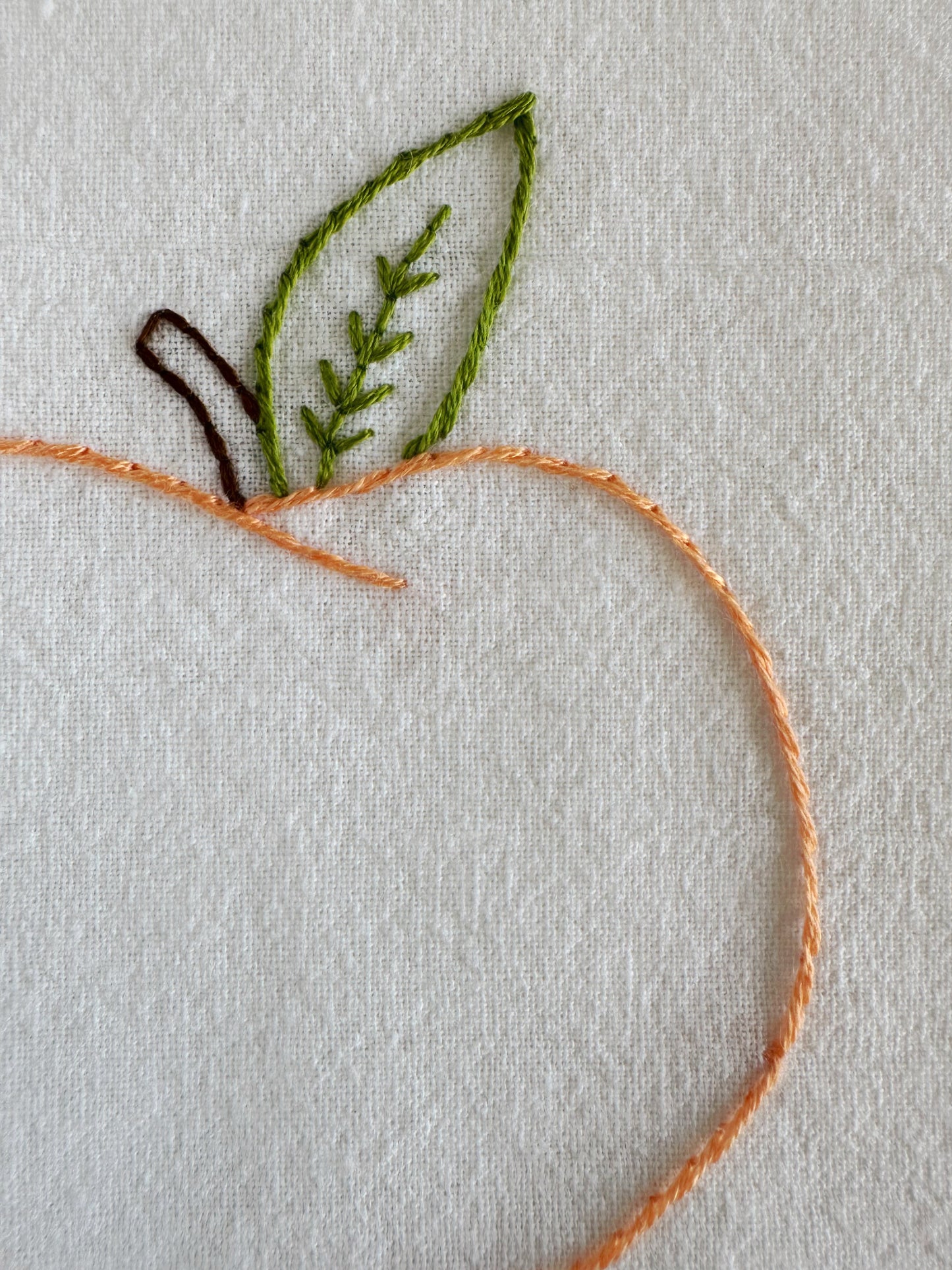 Hand Embroidered Tea Towel