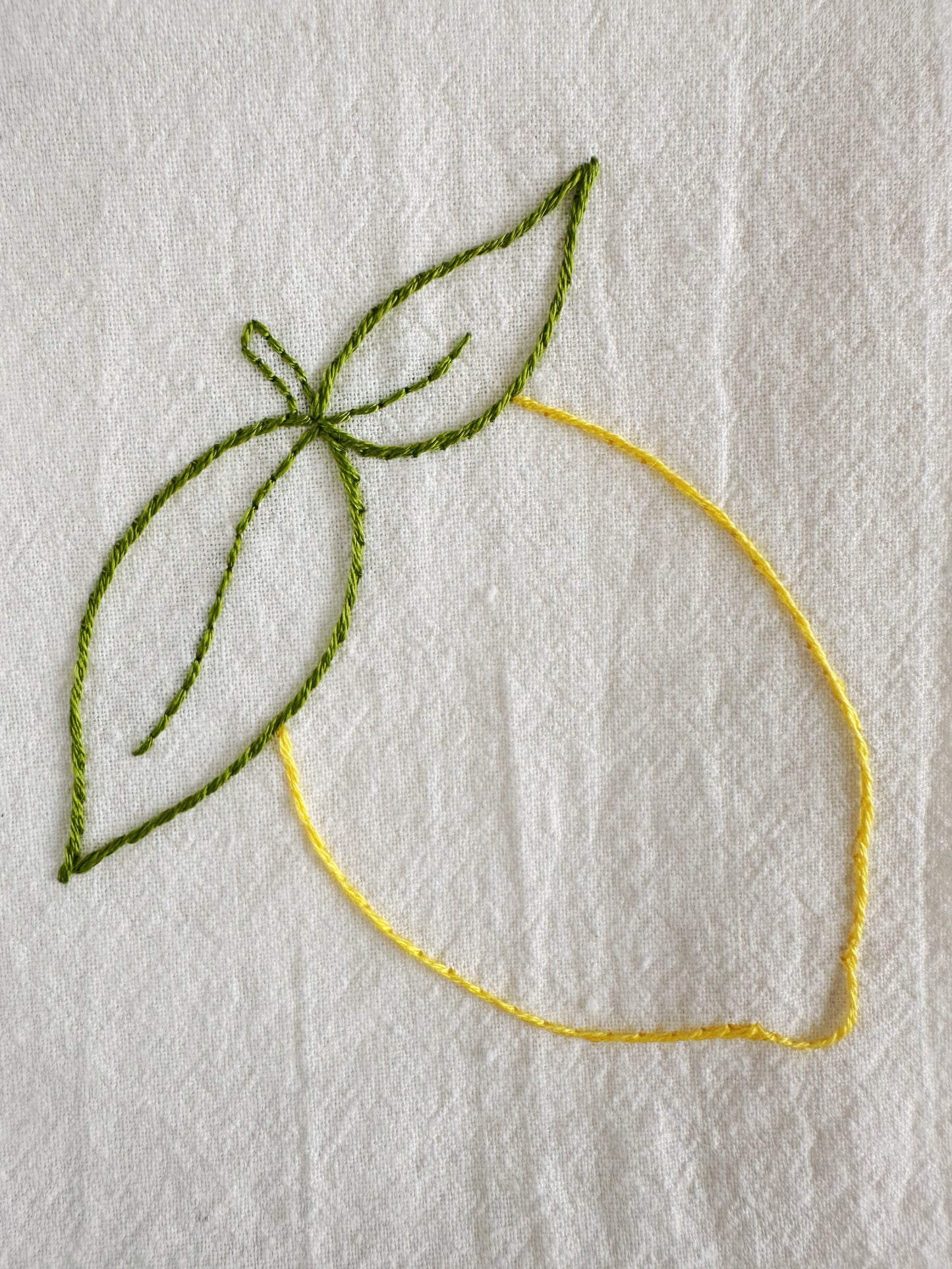 Hand Embroidered Tea Towel