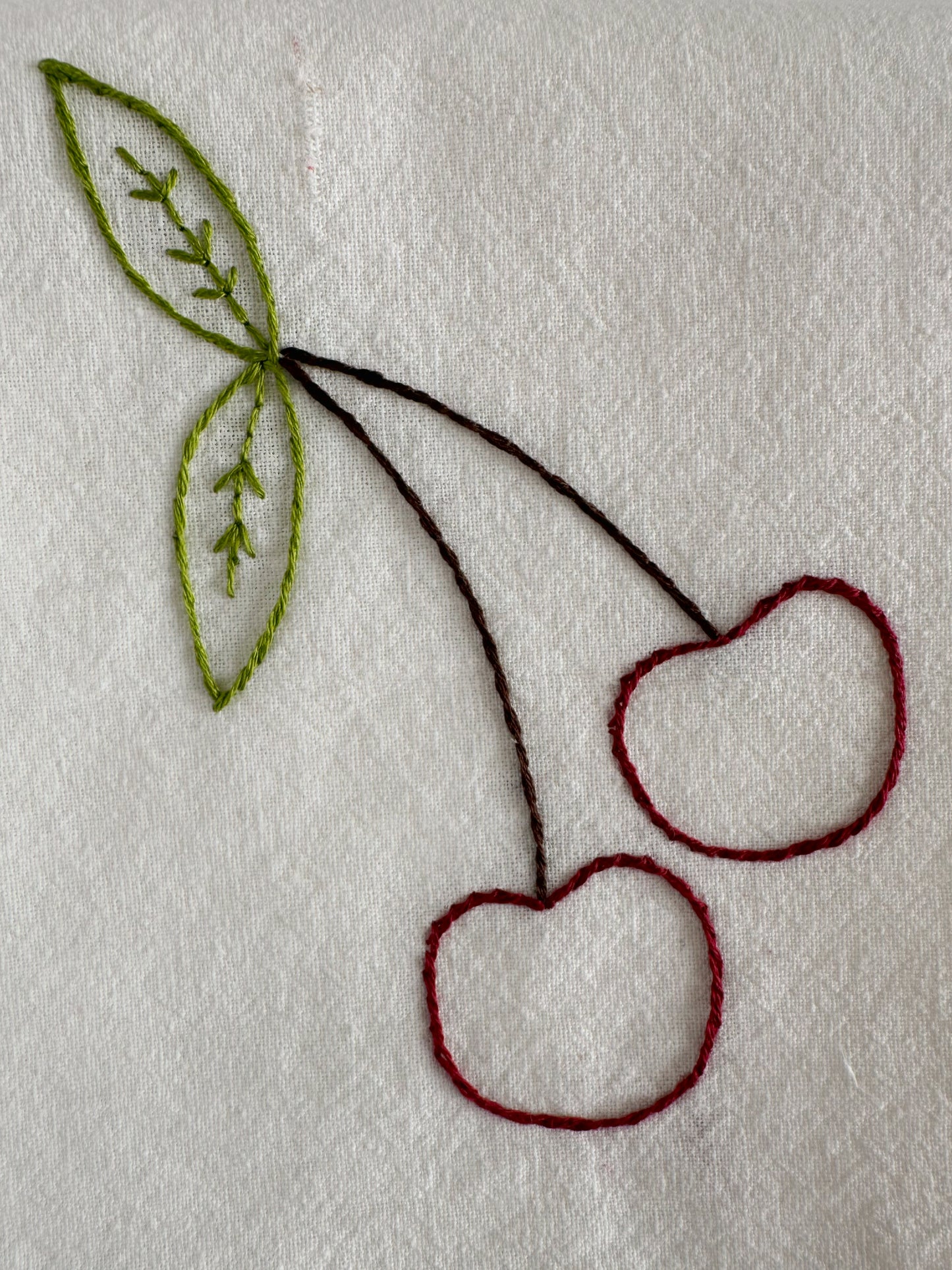 Hand Embroidered Tea Towel