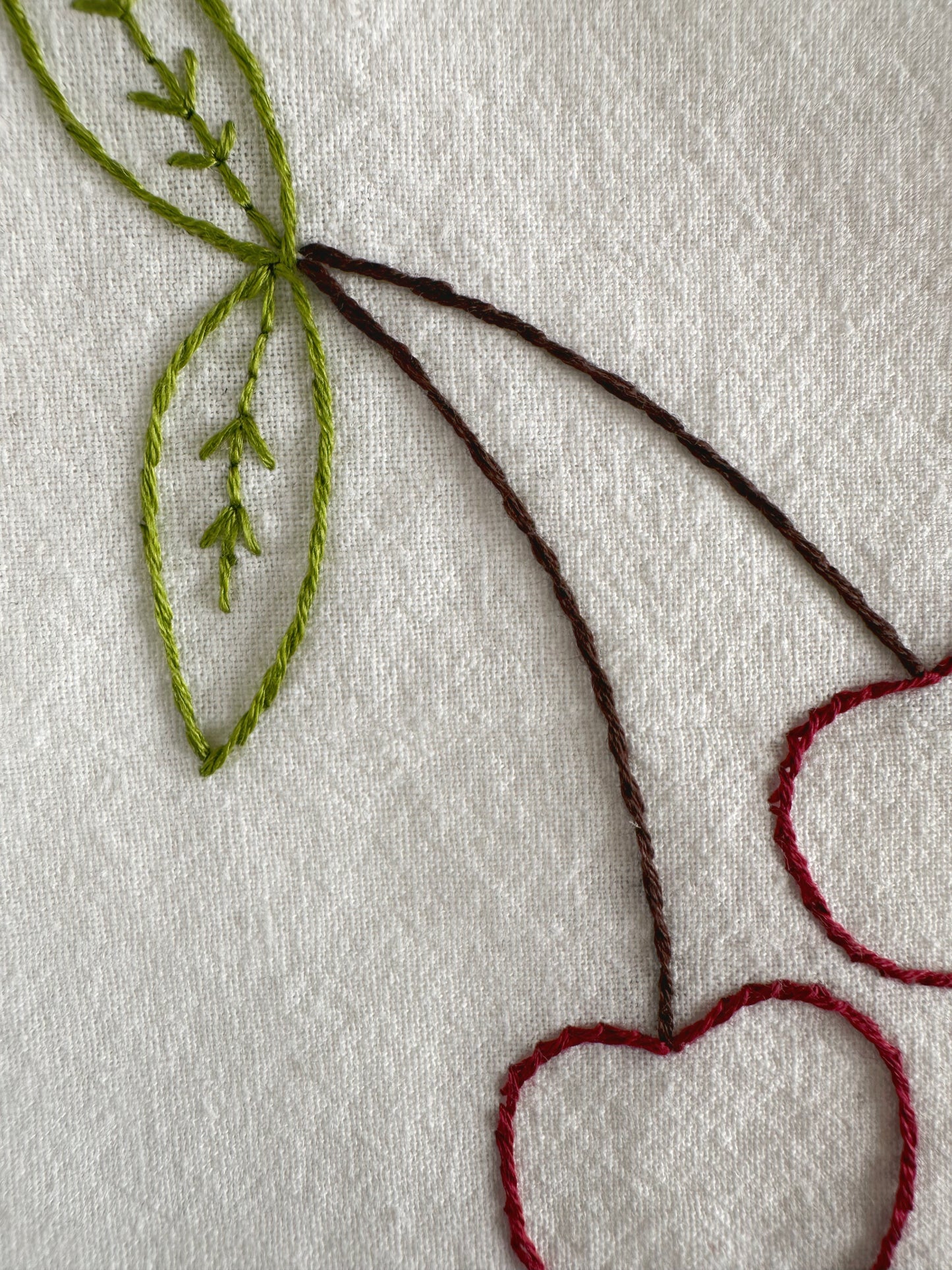 Hand Embroidered Tea Towel