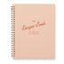 Pink recipe book with &